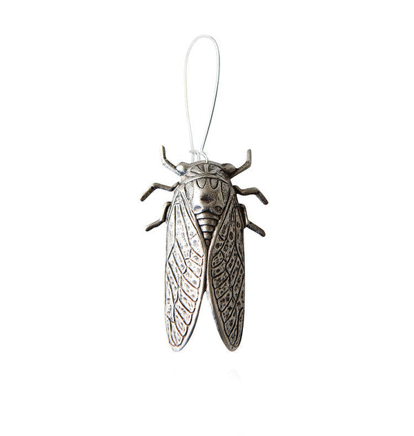 Cicada single earring silver