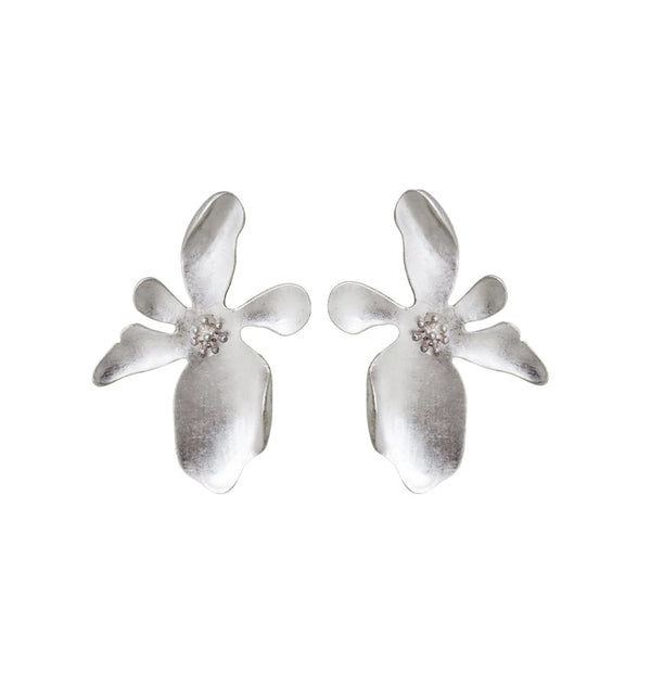 Daisy lu earrings silver