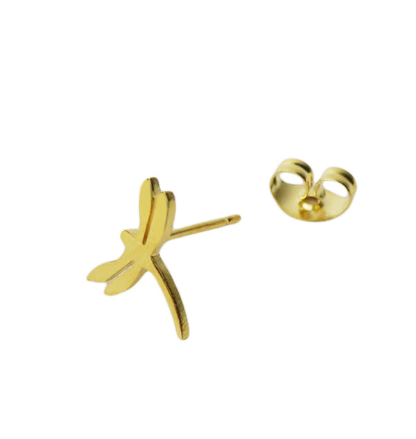 Dragonfly stud gold