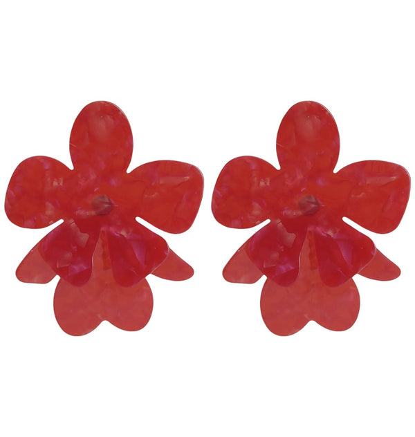 Evelina earrings red