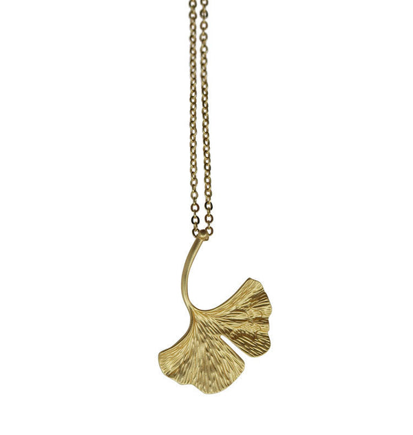 Ginko necklace gold
