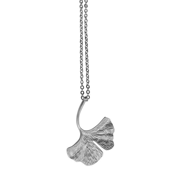 Ginko necklace silver