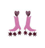 made for walking earrings pink