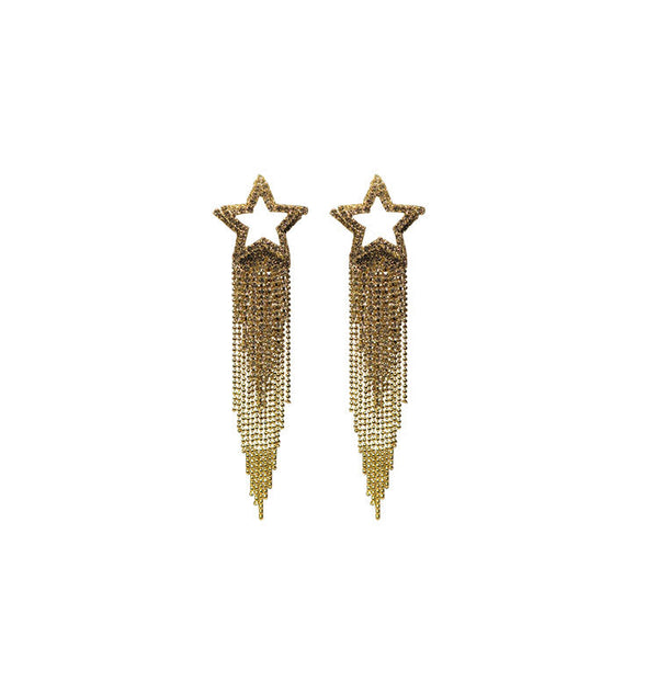 Stjärnfall earrings gold