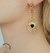 valentine short earrings gold