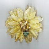 Glossy pin -  creamy yellow