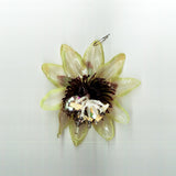 Wet passiflora earrings