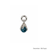 Månadsstens charm silver