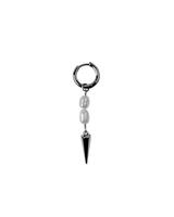 Nacarina duo pearl single earring silver