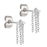 Solar Stud Single Earring Steel
