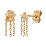 Solar Stud Single Earring Gold