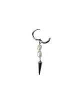Nacarina duo pearl single earring silver