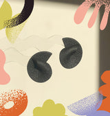 Curve earrings black