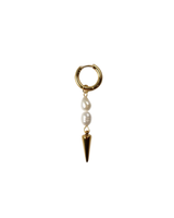Nacarina duo pearl single earring gold