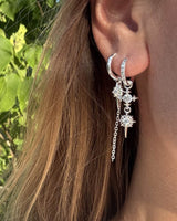 Fairy Single Earring Silver/Clear