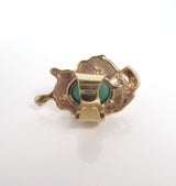 Modd ring green brass