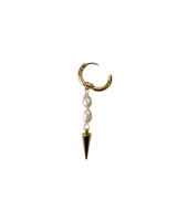 Nacarina duo pearl single earring gold