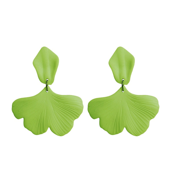 alina earrings green