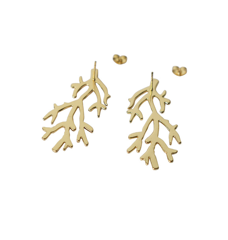 Alma earrings gold