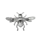 Bee brooch silver