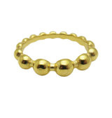 Bubble ring gold