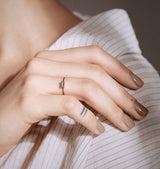 Cut ring clear • gold