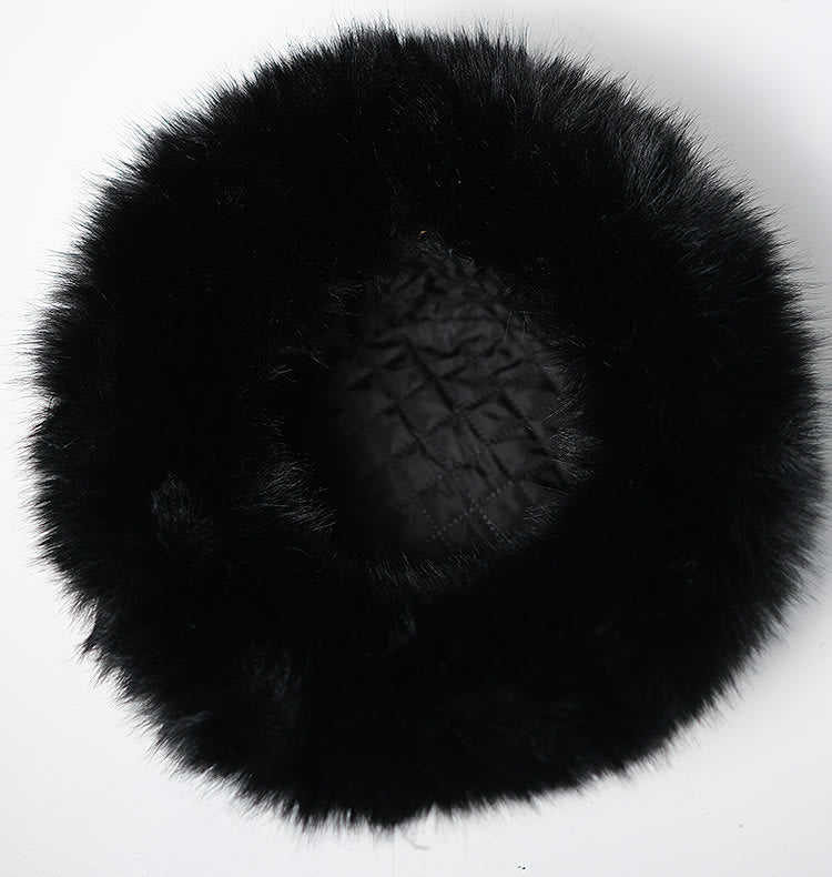 Camilla faux fur black