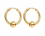 Drop hoops gold