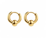 drop hoops mini gold