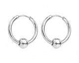 Drop hoops silver
