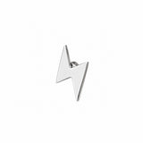 Flash mini single earring silver