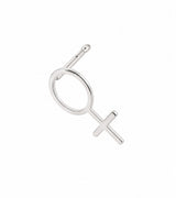 Gudrun single earring silver