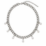 Izza Chain Necklace Silver