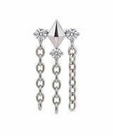 Solar Stud Single Earring Steel
