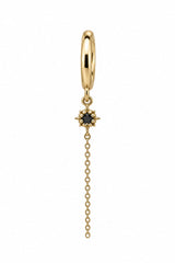 Indra Single Earring Gold / Black
