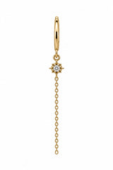 Indra Single Earring Gold / Clear