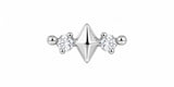 Luna Stud Single Earring Steel