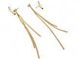 Night fall earrings gold