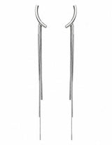 Night fall earrings silver