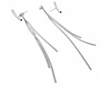 Night fall earrings silver