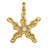 Sunflower pendant gold