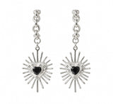 Valentina short earrings silver