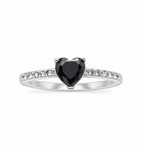 Mi Amore ring silver/black