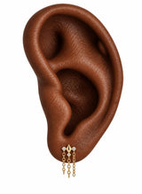 Solar Stud Single Earring Gold