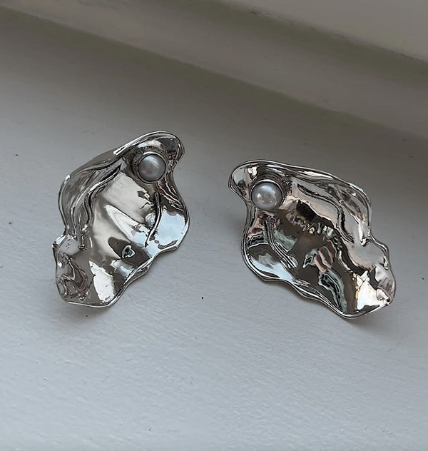 CLAM earrings silver