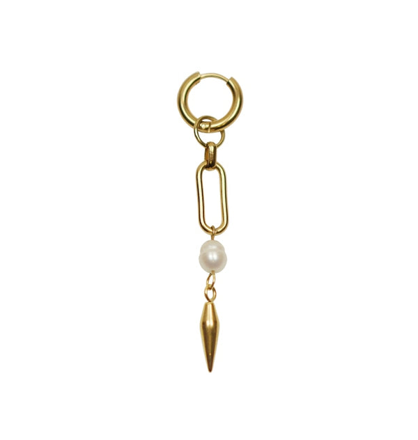 Clarissa Pearl Earring Gold