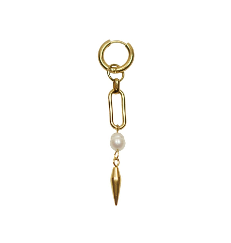 Clarissa Pearl Earring Gold