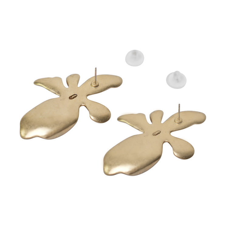 Daisy lu earrings gold