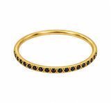 Spot ring black gold