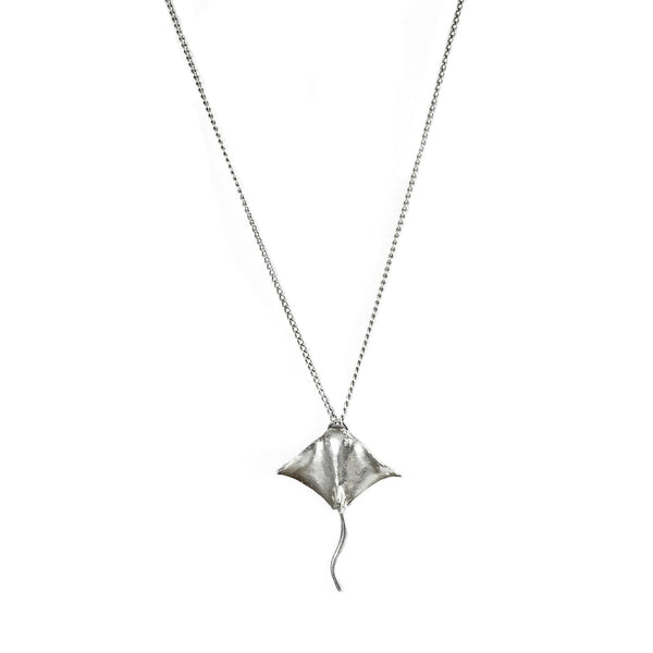 Devil Fish necklace silver